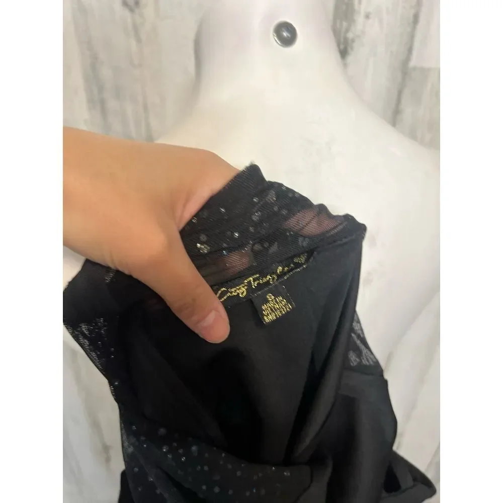 Windsor black flare dress